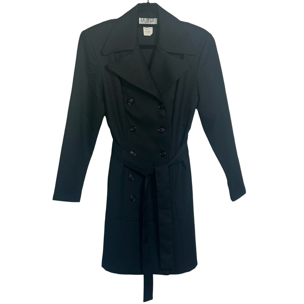 La Belle Vintage Belted‎ Double-Breasted Trenchcoat Size 9 Made in USA City
